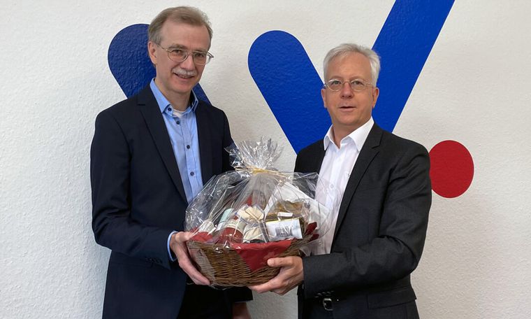Dirk Kimmeskamp, kaufmmänischer Leiter der windream GmbH und Roger David, Geschäftsführer der windream GmbH
