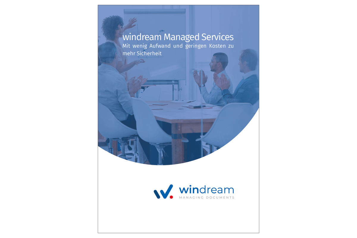 Cover Broschüre windream Managed Services Anfrage Broschüre Managed Services - windream GmbH