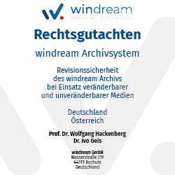 Rechtsgutachten windream Archivsystem