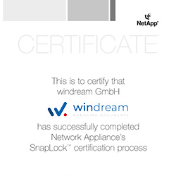 windream Certificate
